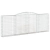 buede gabionkurve 15 stk. 400x30x140/160 cm galvaniseret jern
