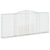 buede gabionkurve 10 stk. 400x30x160/180 cm galvaniseret jern