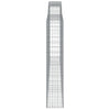 buede gabionkurve 10 stk. 400x30x160/180 cm galvaniseret jern