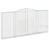 buede gabionkurve 10 stk. 400x30x180/200 cm galvaniseret jern