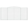 buede gabionkurve 10 stk. 400x30x180/200 cm galvaniseret jern