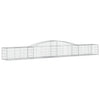 buede gabionkurve 10 stk. 400x50x40/60 cm galvaniseret jern