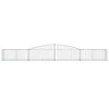 buede gabionkurve 10 stk. 400x50x40/60 cm galvaniseret jern