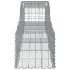 buede gabionkurve 10 stk. 400x50x40/60 cm galvaniseret jern