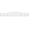 buede gabionkurve 15 stk. 400x50x40/60 cm galvaniseret jern