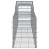 buede gabionkurve 9 stk. 400x50x60/80 cm galvaniseret jern