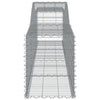 buede gabionkurve 10 stk. 400x50x60/80 cm galvaniseret jern