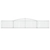 buede gabionkurve 15 stk. 400x50x60/80 cm galvaniseret jern