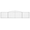 buede gabionkurve 6 stk. 400x50x80/100 cm galvaniseret jern