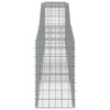 buede gabionkurve 9 stk. 400x50x80/100 cm galvaniseret jern