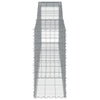 buede gabionkurve 9 stk. 400x50x100/120 cm galvaniseret jern