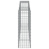 buede gabionkurve 2 stk. 400x50x140/160 cm galvaniseret jern