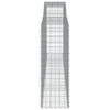 buede gabionkurve 10 stk. 400x50x140/160 cm galvaniseret jern