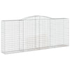 buede gabionkurve 10 stk. 400x50x160/180 cm galvaniseret jern