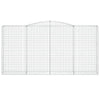 buede gabionkurve 10 stk. 400x50x200/220 cm galvaniseret jern