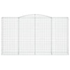 buede gabionkurve 10 stk. 400x50x220/240 cm galvaniseret jern