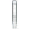 buede gabionkurve 10 stk. 400x50x220/240 cm galvaniseret jern