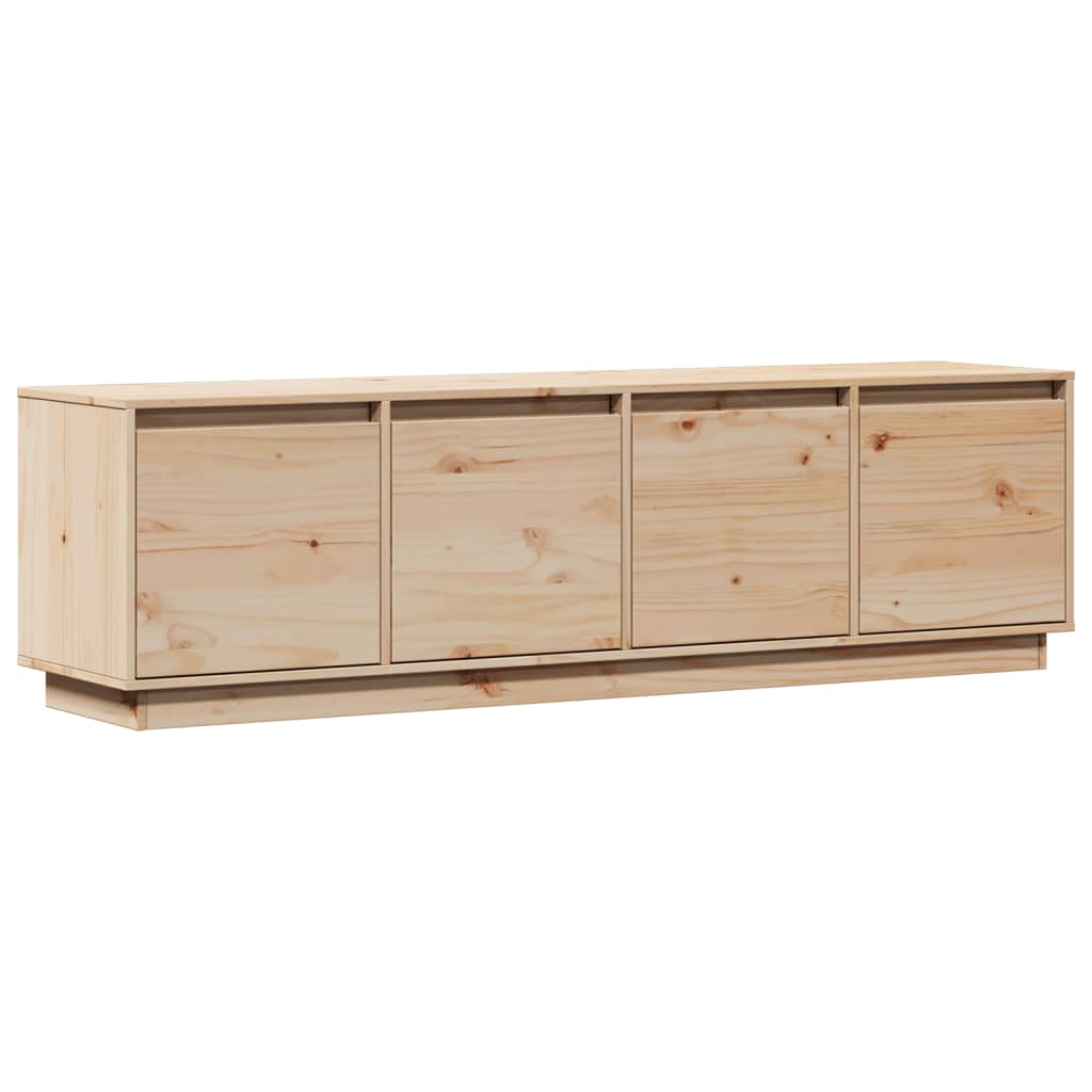 tv-bord 156x37x45 cm massivt fyrretræ