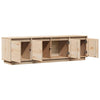tv-bord 156x37x45 cm massivt fyrretræ
