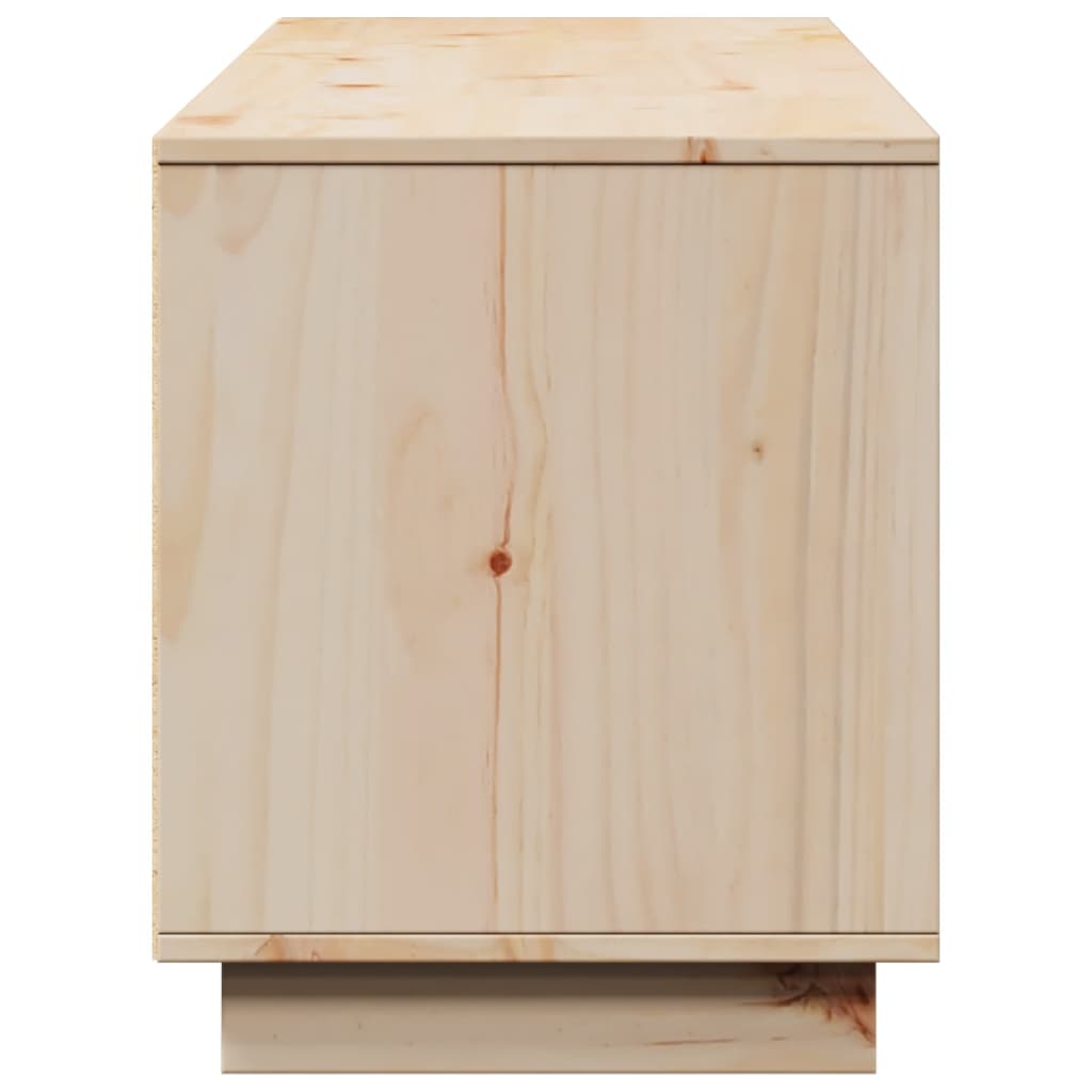 tv-bord 156x37x45 cm massivt fyrretræ