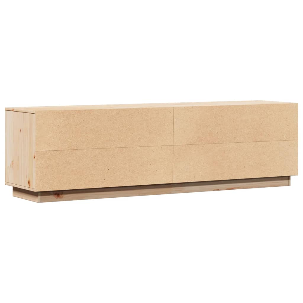 tv-bord 156x37x45 cm massivt fyrretræ