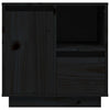 sengeborde 2 stk. 50x34x50 cm massivt fyrretræ sort