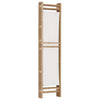 3-panels rumdeler 120 cm foldbar bambus og kanvas