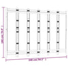 6-panels rumdeler 240 cm foldbar bambus og kanvas