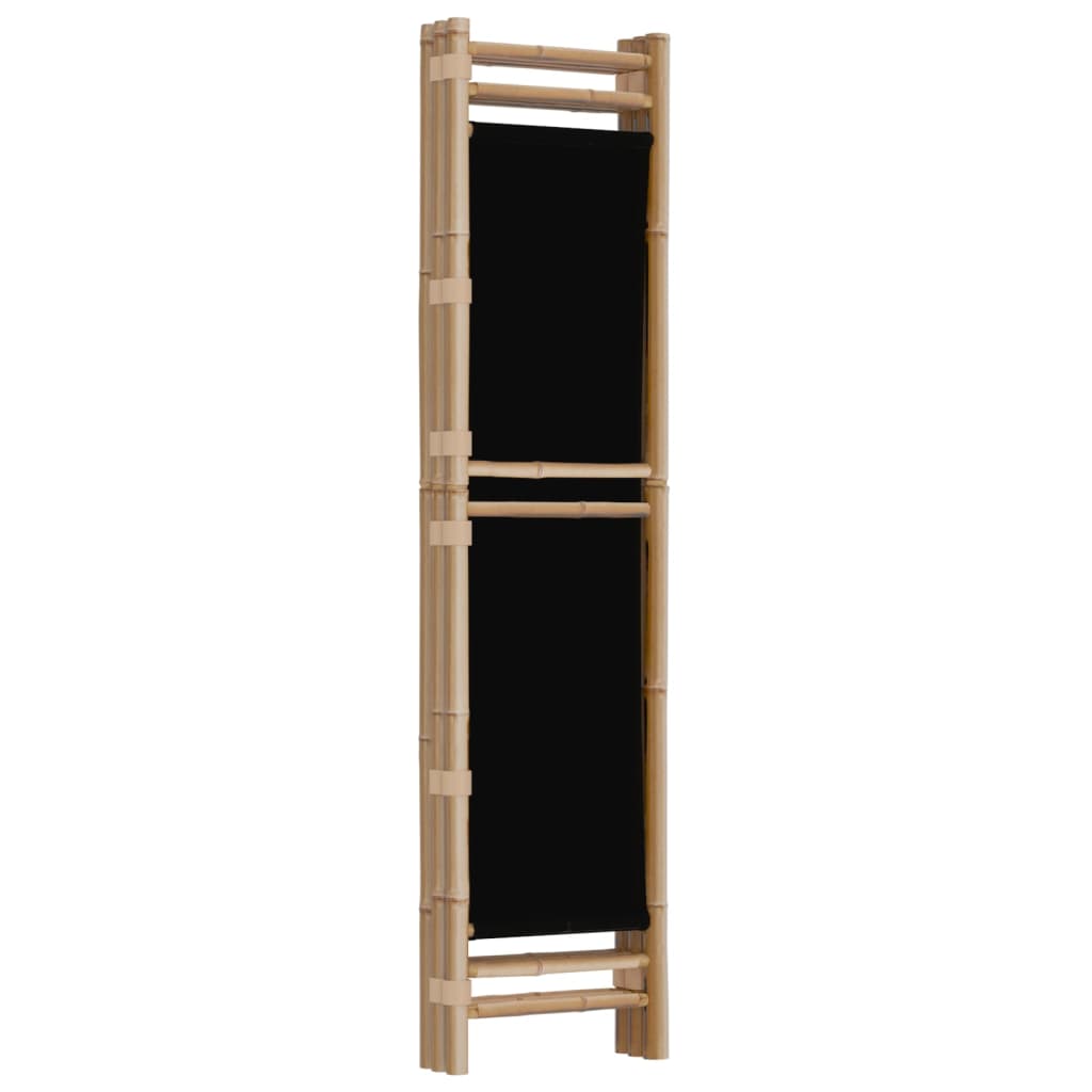 3-panels rumdeler 120 cm foldbar bambus og kanvas