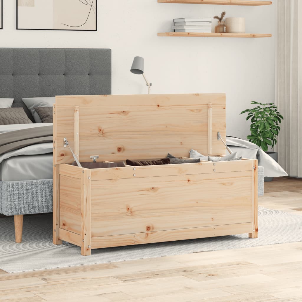 bænk 110x41x76,5 cm massivt fyrretræ