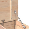 bænk 110x41x76,5 cm massivt fyrretræ