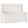 bænk 110x41x76,5 cm massivt fyrretræ hvid