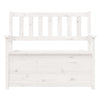 bænk 112,5x51x,5x96,5 cm massivt fyrretræ hvid
