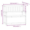 bænk 112,5x51x,5x96,5 cm massivt fyrretræ hvid