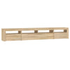 tv-skab med LED-lys 240x35x40 cm sonoma-eg