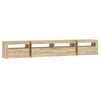 tv-skab med LED-lys 240x35x40 cm sonoma-eg