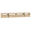 tv-skab med LED-lys 270x35x40 cm Sonoma-eg