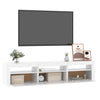 tv-skab med LED-lys 180x35x40 cm hvid