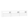 tv-skab med LED-lys 180x35x40 cm hvid