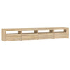 tv-skab med LED-lys 240x35x40 cm sonoma-eg