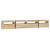 tv-skab med LED-lys 240x35x40 cm sonoma-eg