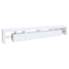 tv-skab med LED-lys 260x36,5x40 cm hvid