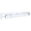 tv-skab med LED-lys 260x36,5x40 cm hvid