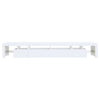 tv-skab med LED-lys 260x36,5x40 cm hvid