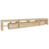 tv-skab med LED-lys 260x36,5x40 cm sonoma-eg