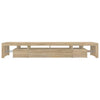tv-skab med LED-lys 260x36,5x40 cm sonoma-eg