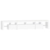 tv-skab med LED-lys 230x36,5x40 cm hvid