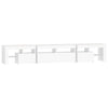 tv-skab med LED-lys 230x36,5x40 cm hvid