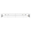 tv-skab med LED-lys 290x36,5x40 cm hvid