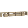 tv-skab med LED-lys 260x36,5x40 cm sonoma-eg